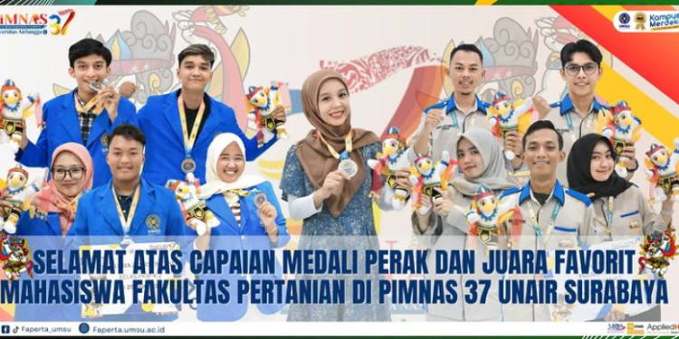 Mahasiswa FAPERTA UMSU Berhasil Membawa Medali Perak dan Juara Favorit di PIMNAS ke-37 Tahun 2024