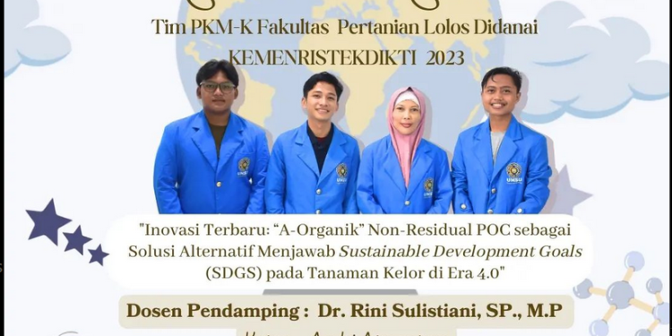 23 Tim Mahasiswa Fakultas Pertanian Lolos Pendanaan Program Kreativitas Mahasiswa Tahun 2023