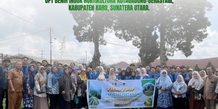 Field Trip ke UPT Benih Induk Kutagadung, Mahasiswa UMSU Pelajari Benih Hortikultura