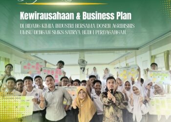 Fakultas Pertanian UMSU Latih Kewirausahaan dan Business Plan Siswa SMKS Satrya Budi I Perdagangan